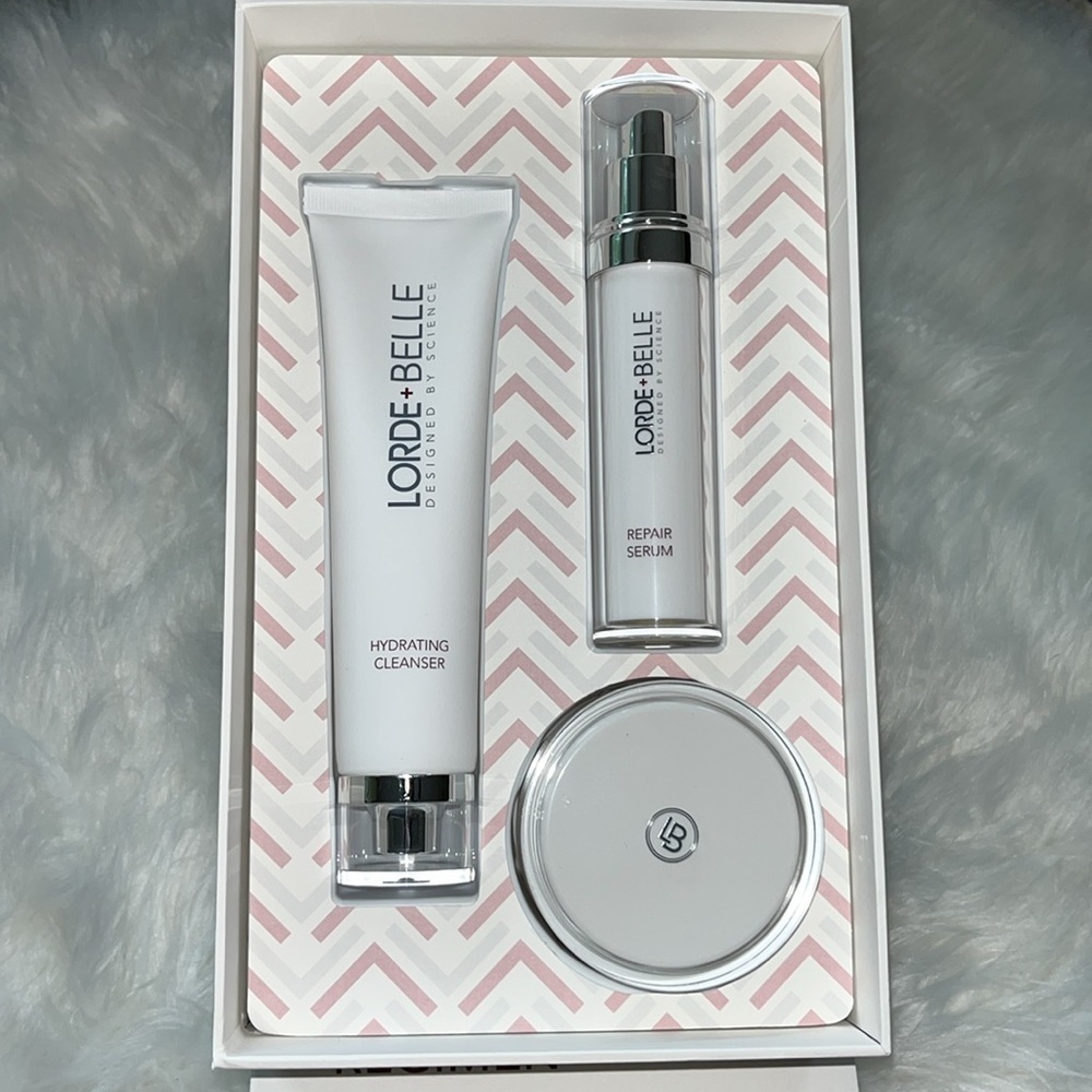 🆕 Lorde+Belle Face Regimen Trio Set Cleanser, Repair Serum, Moisturizer